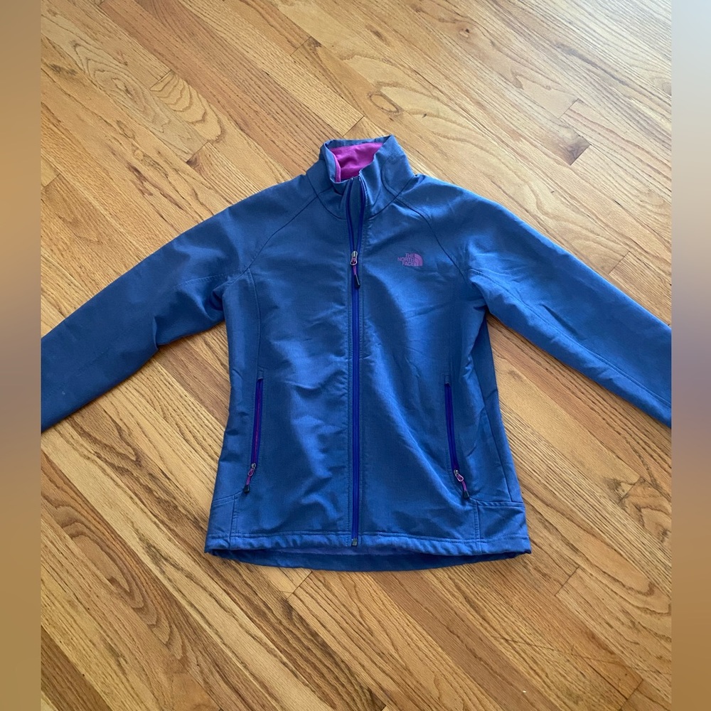 Women’s North Face purple jacket, size medium